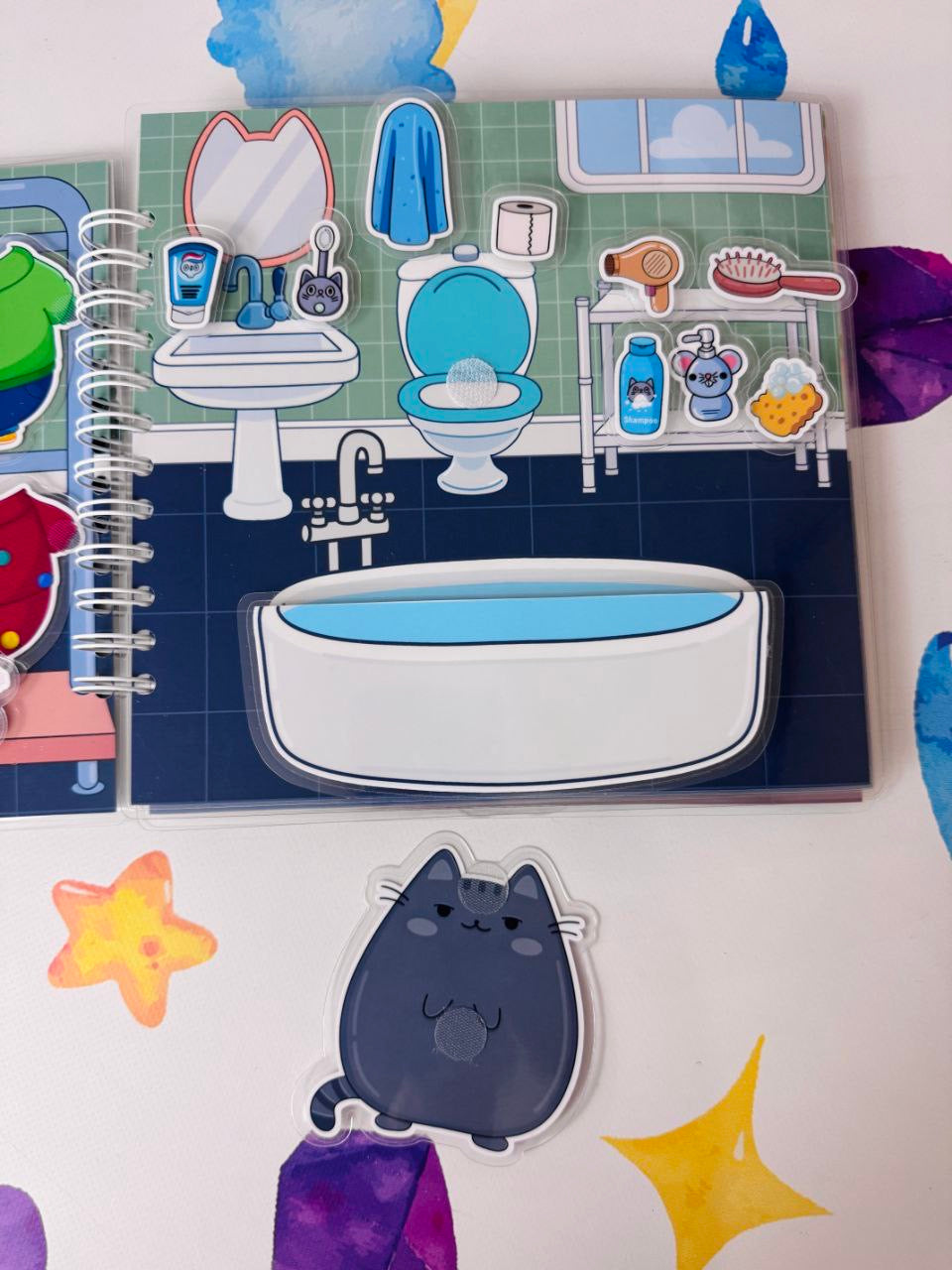 Pusheens Haus - Kreativ-Buch mit Klett-Stickern