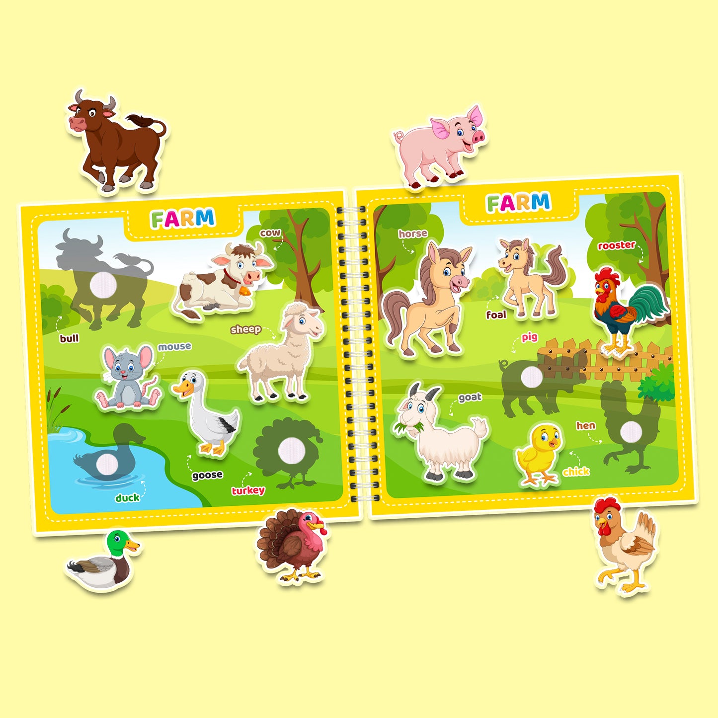 My First English (Part 1) – Interaktives Buch mit Klett-Stickern