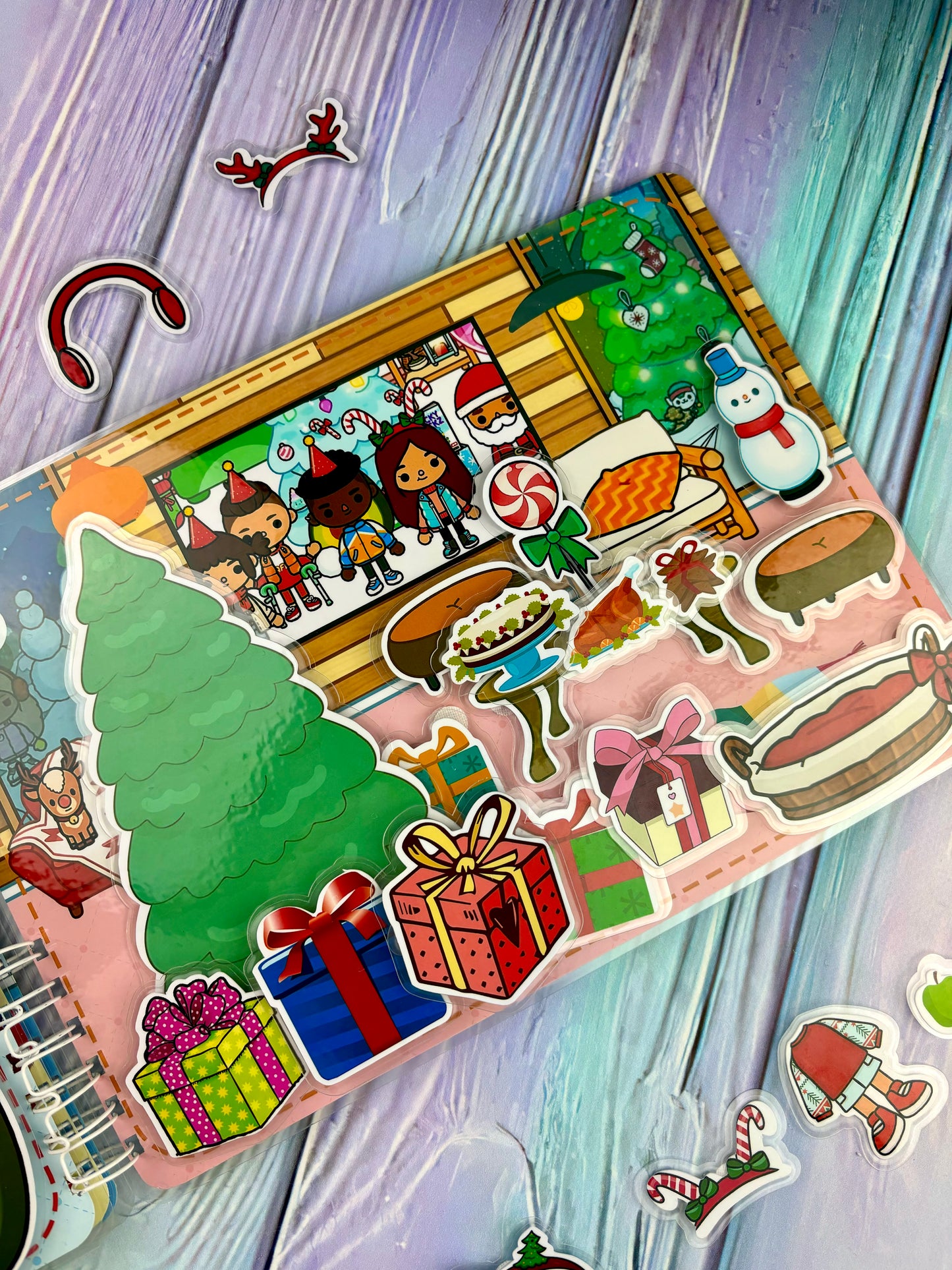 Wintermärchen (Teil 1) - Kreativ-Buch mit Klett-Stickern