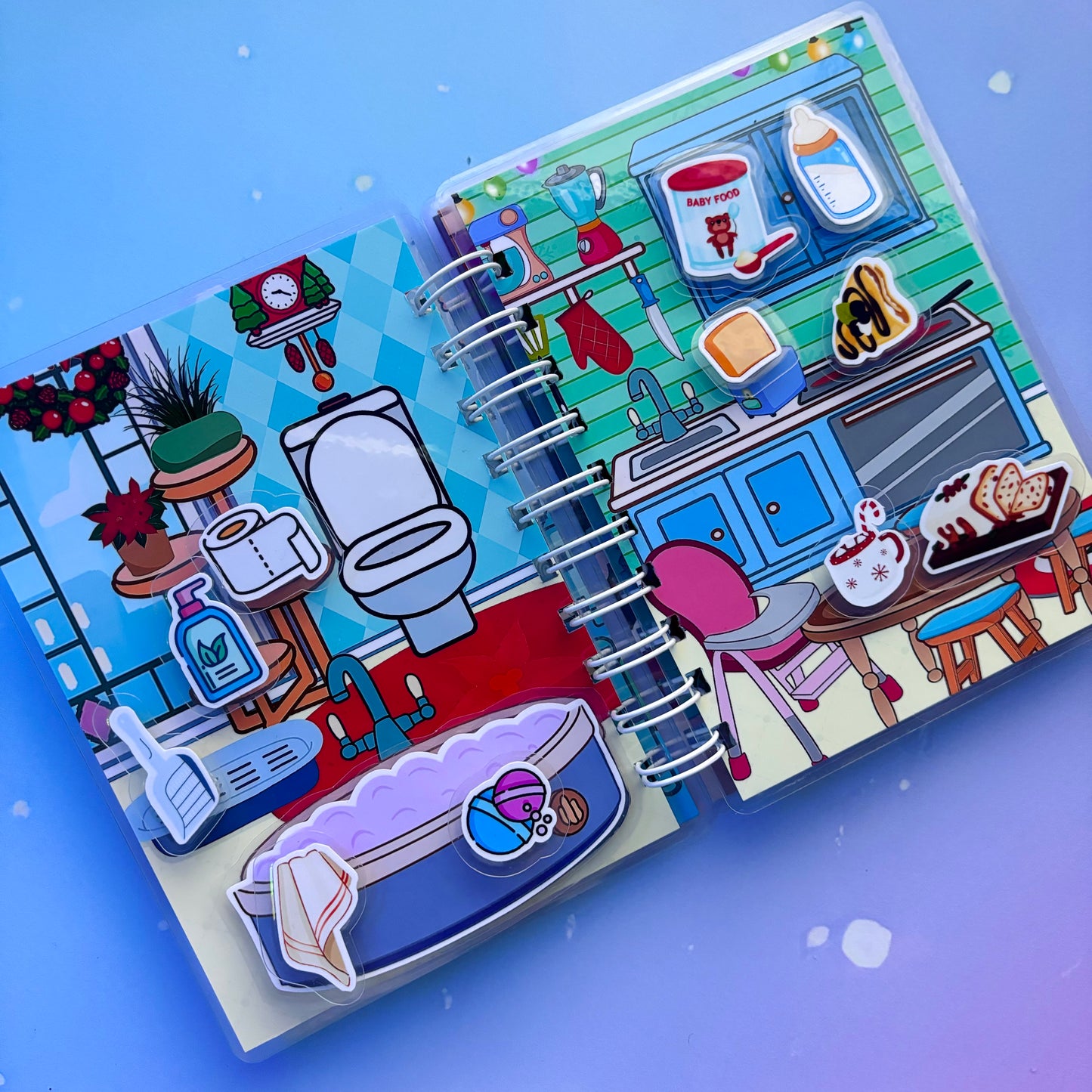 Wintermärchen (Teil 1) – Mini-Buch mit Klett-Stickern