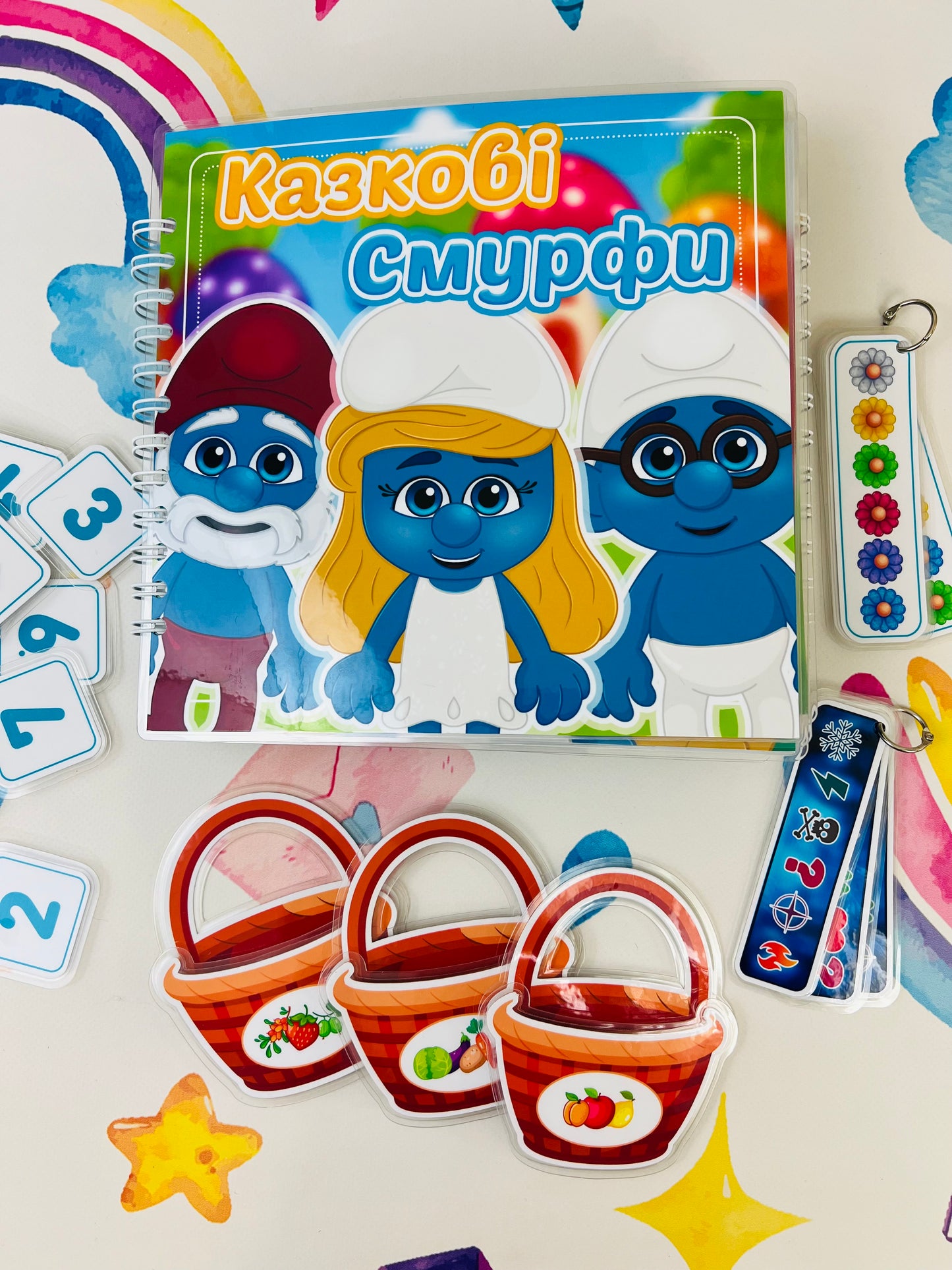 Märchenschlümpfe – Interaktives Buch mit Klett-Stickern