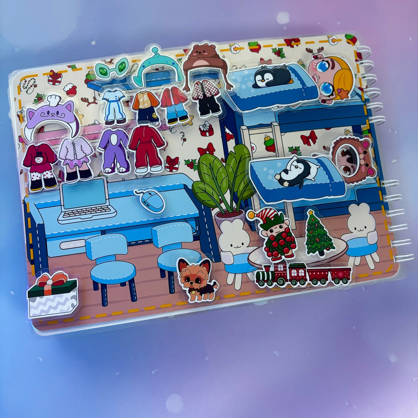 Wintergeschichten – Kreativ-Buch mit Klett-Stickern