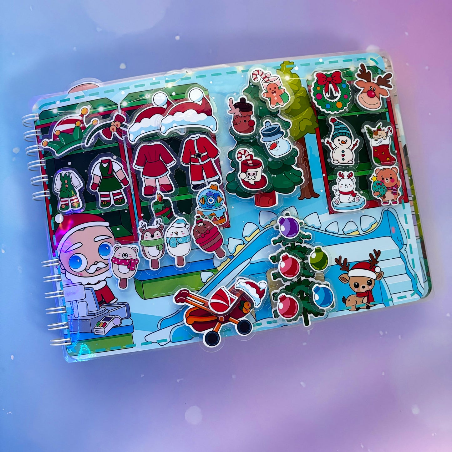 Wintergeschichten – Kreativ-Buch mit Klett-Stickern