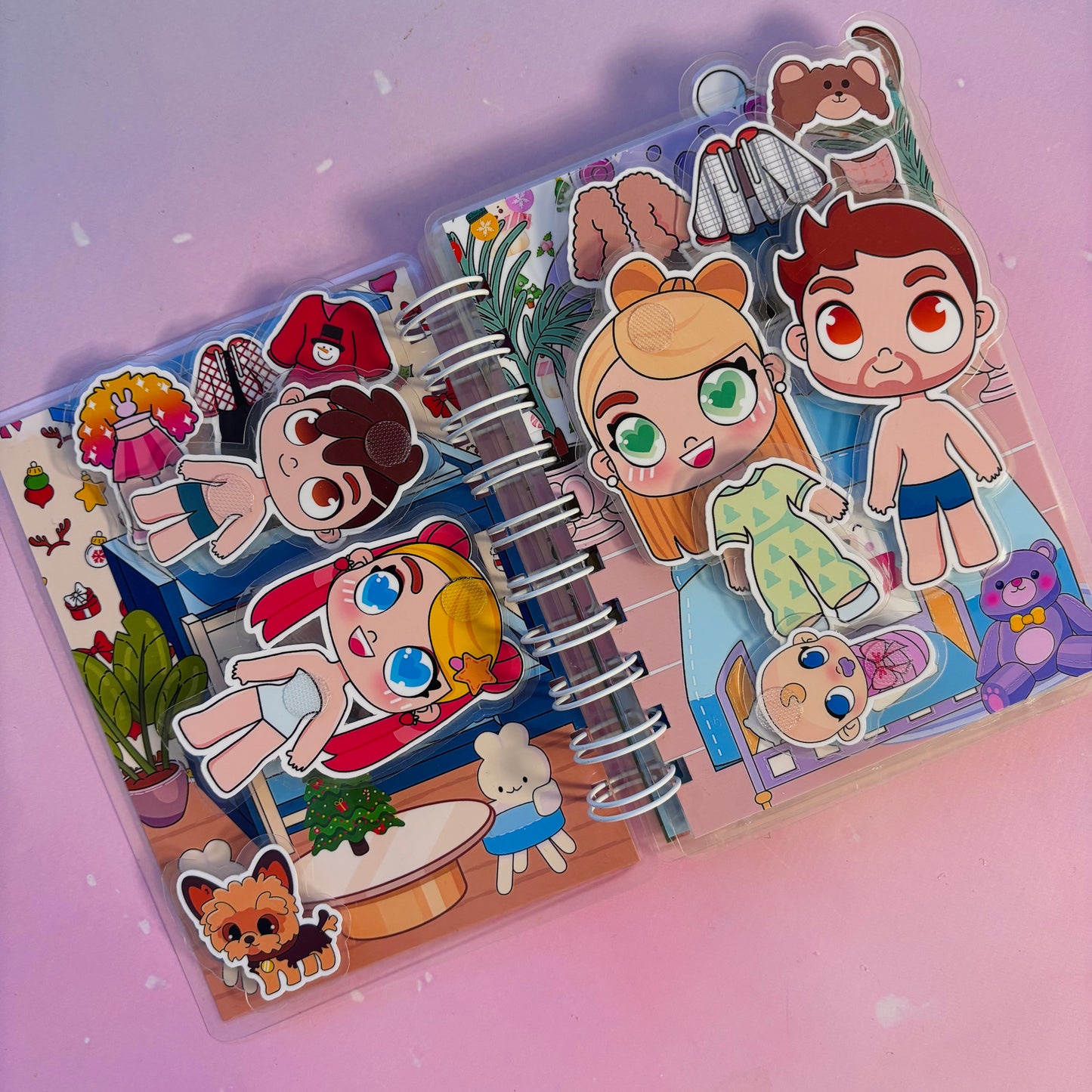 Wintergeschichten – Mini-Buch mit Klett-Stickern