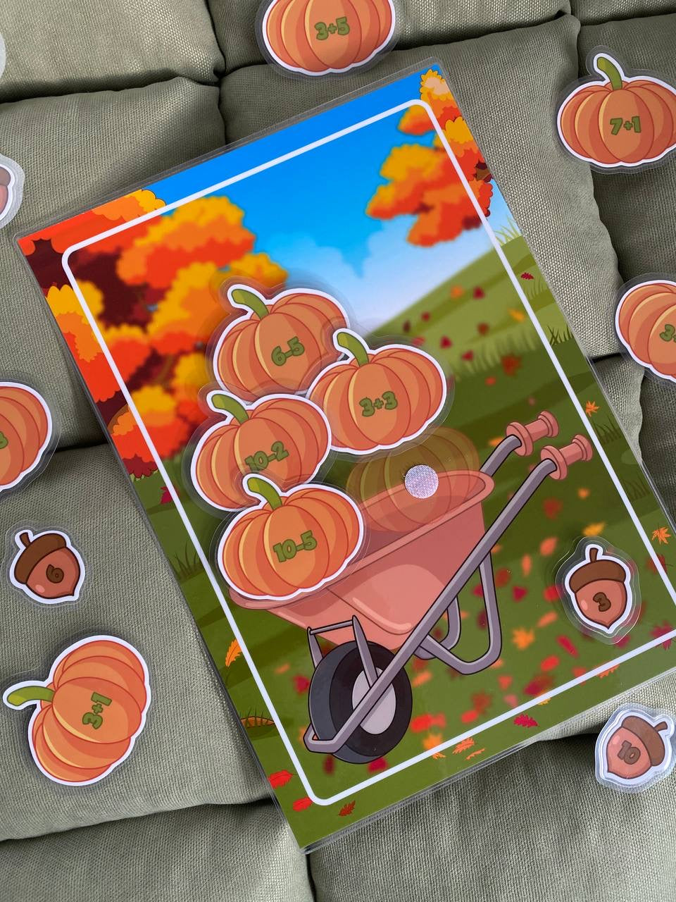 Lernspiel „Herbstliche Kürbiszauberei“ – Rechnen bis 10