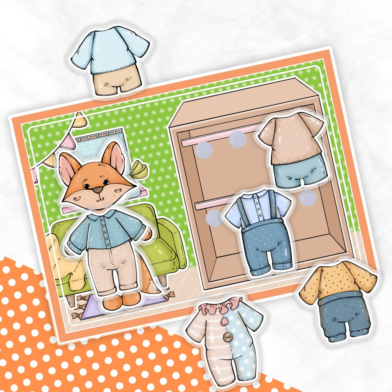 Anziehen und Spielen, Meine süßen Tierfreunde - Kreativ-Buch mit Klett-Stickern