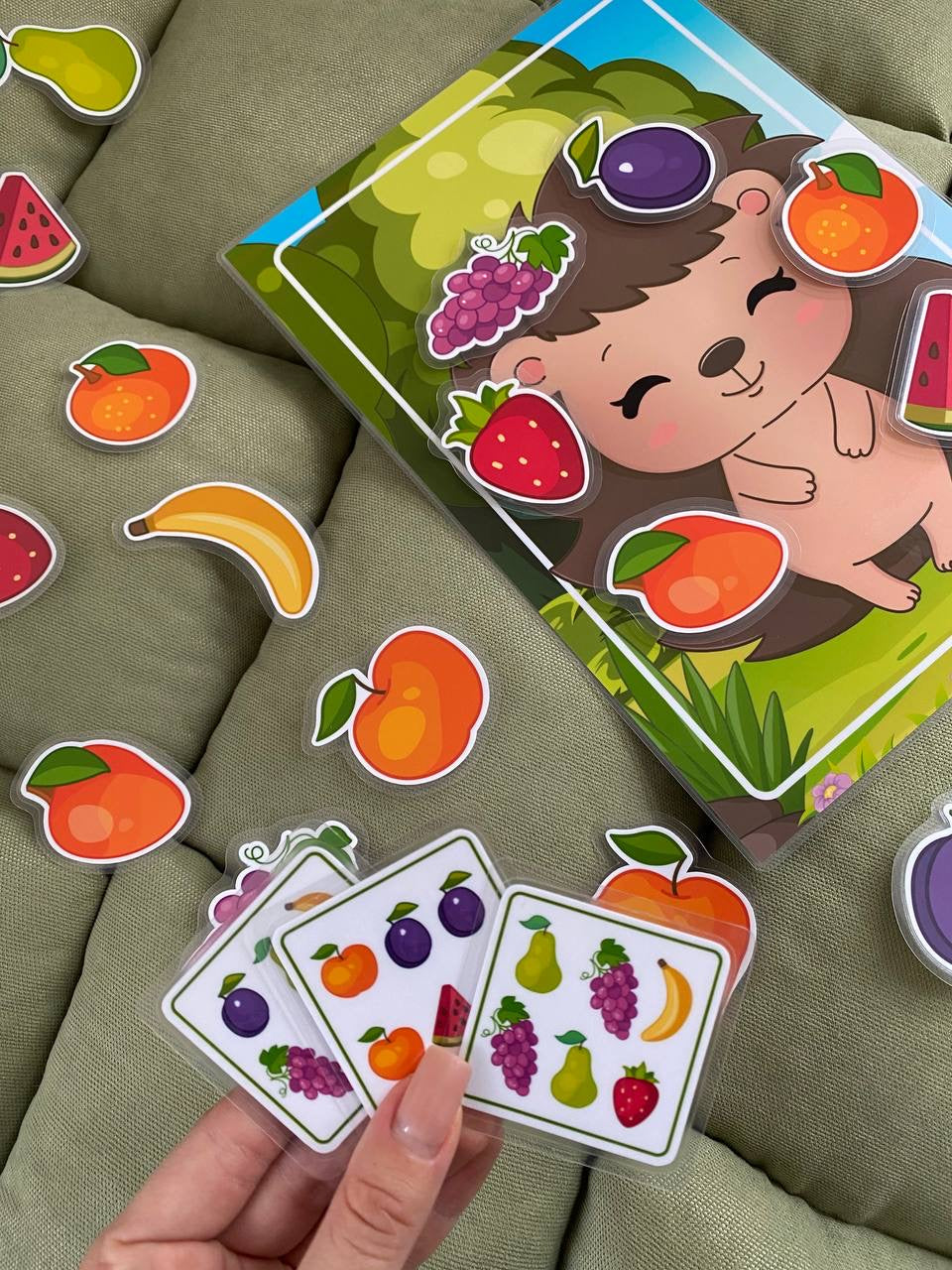 Lernspiel „Der fleißige Igel“ -  Sammle nach Vorlage