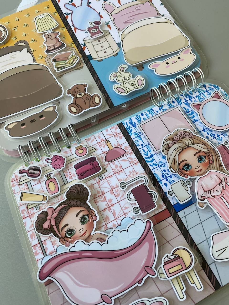Puppenhaus „Ruby & Agnes“ – Kreativ-Buch mit Klett-Elementen