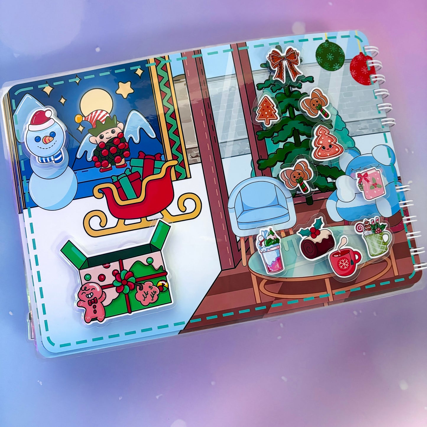 Wintergeschichten – Kreativ-Buch mit Klett-Stickern