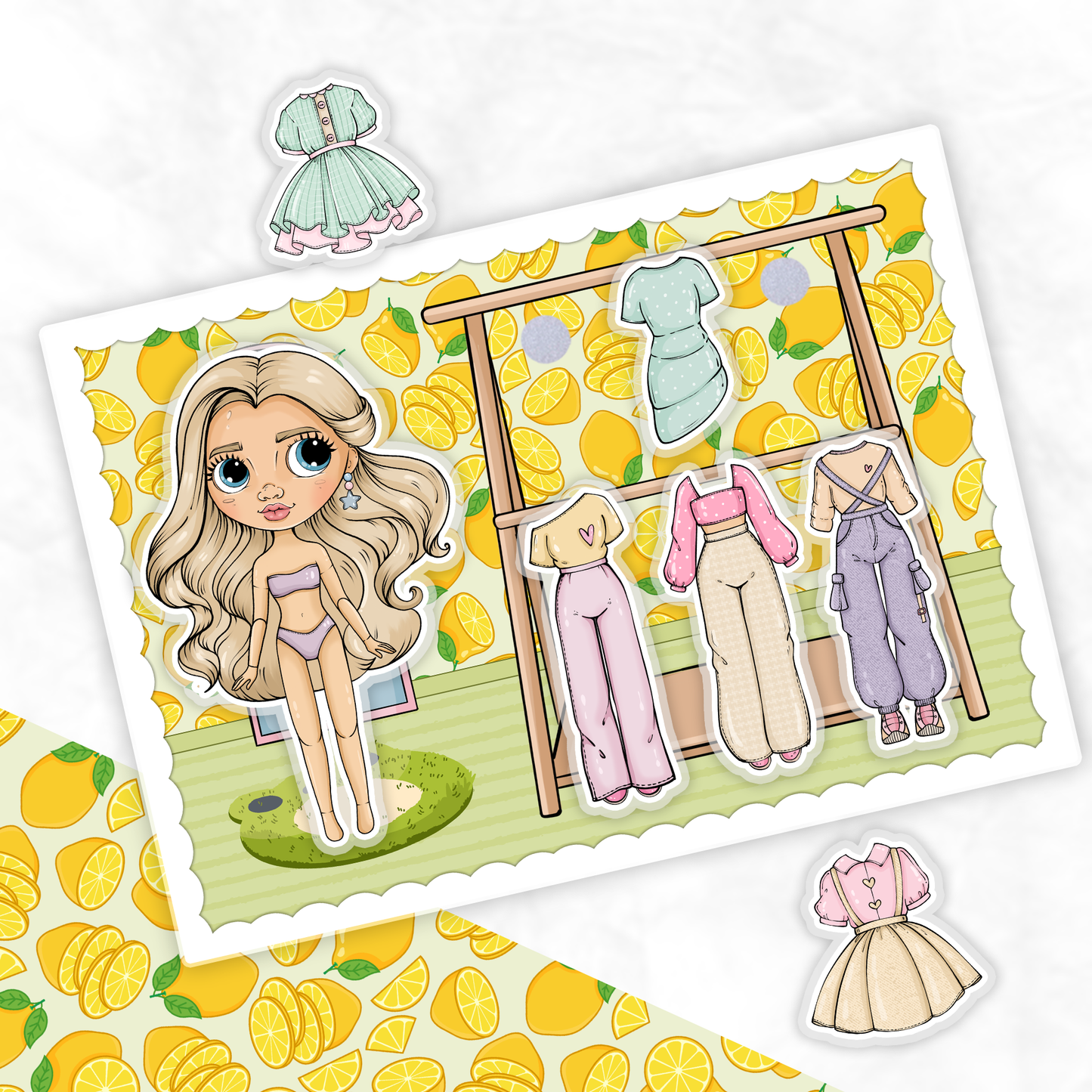 Anziehen und Spielen, Meine süßen Puppen - Kreativ-Buch mit Klett-Stickern