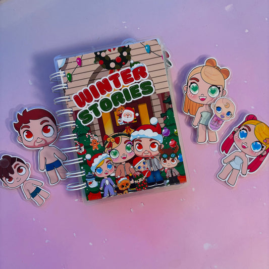 Wintergeschichten – Mini-Buch mit Klett-Stickern