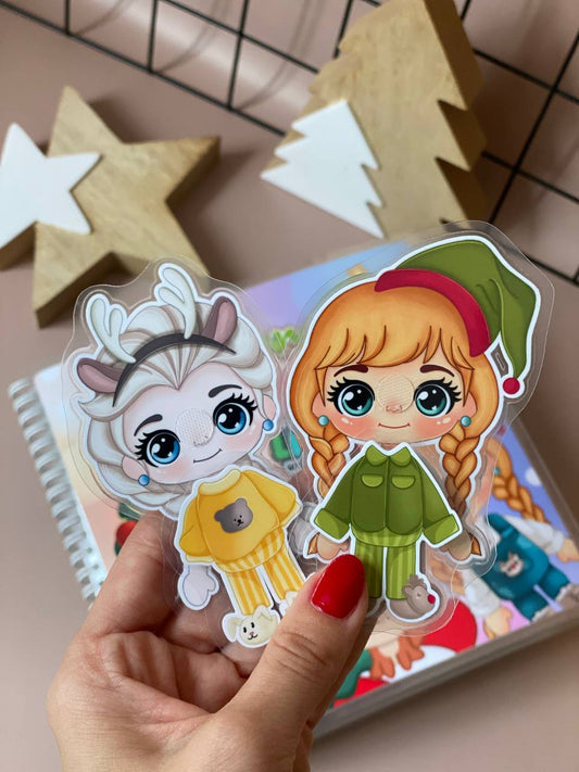 Merry Christmas – Kreativ-Buch mit Klett-Stickern