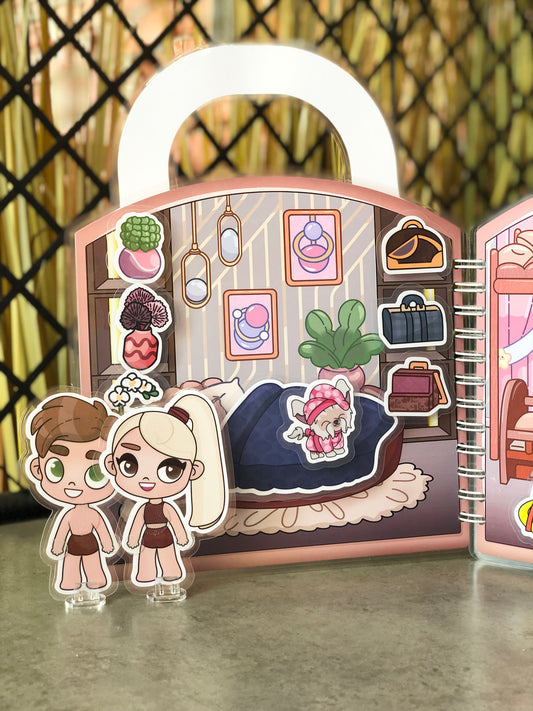 Familienhäuschen – Kreativ-Buch mit Klett-Stickern