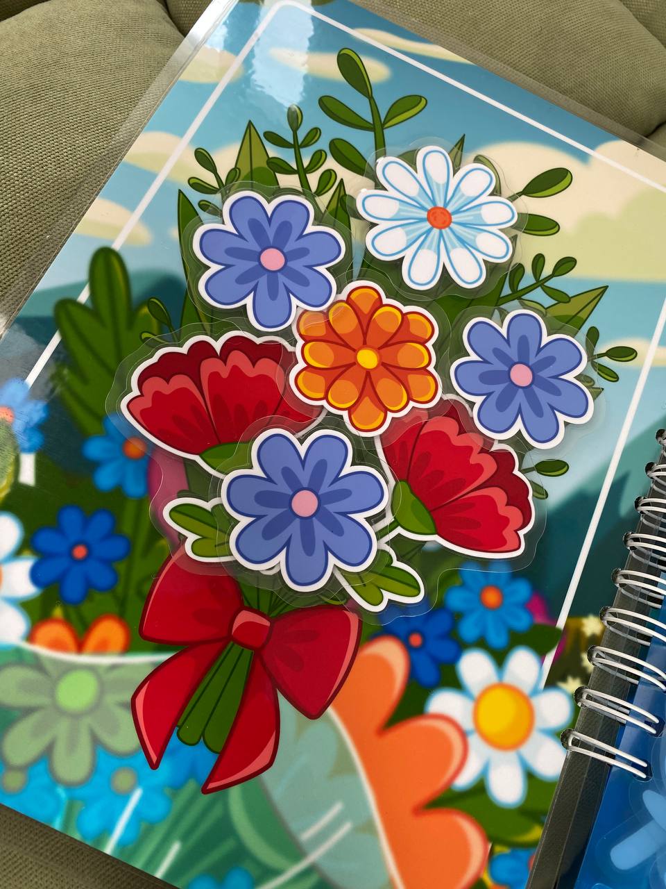 Floristische Werkstatt – Interaktives Buch mit Klett-Stickern