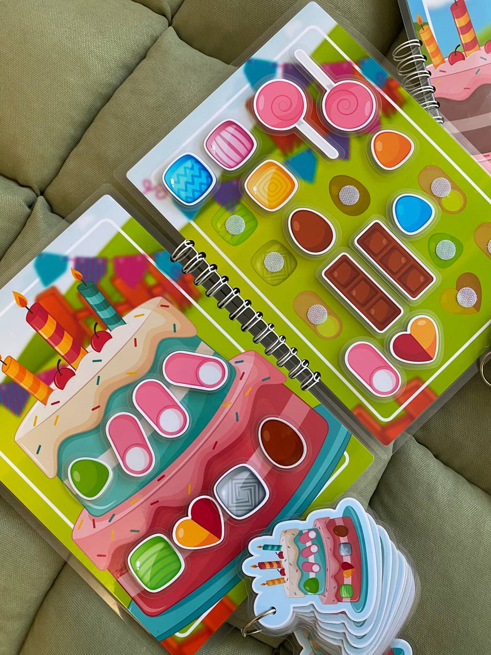 Mein Geburtstagskuchen - Interaktives Buch mit Klett-Stickern